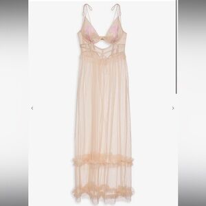 For Love and Lemons Sheer Akeria Slip Dress small NWT